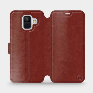 Phone Case Samsung Galaxy A6 2018 - Design Brown&Orange