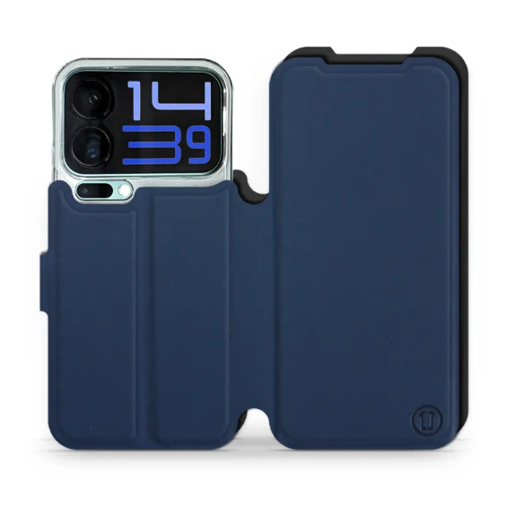 Etui Soft Touch do Xiaomi 17 Pro Max - wzór Głęboki granat z czernią