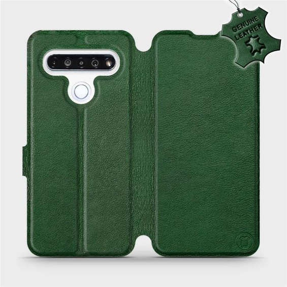 Phone Case LG K61 - Design Green Leather
