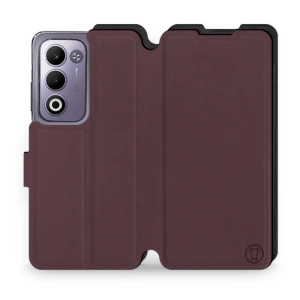 Phone Case OPPO A5m - Design Burgundy with Black