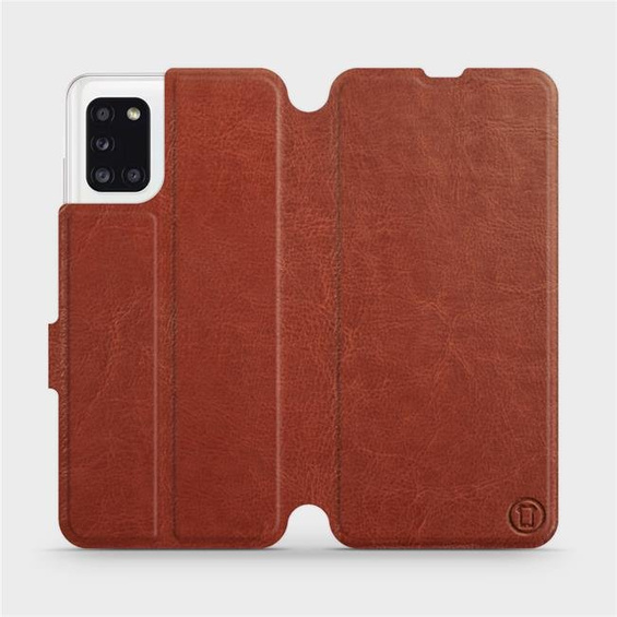 Phone Case Samsung Galaxy A31 - Design Brown&Orange