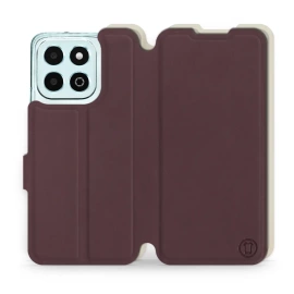 Phone Case Huawei Honor X6b - Design Burgundy with Platinum