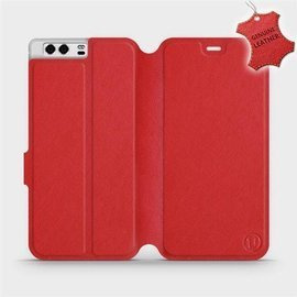 Phone Case Huawei P10 - Design Red Leather