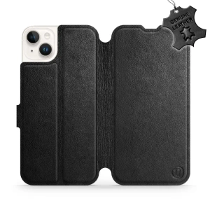 Phone Case Apple iPhone 14 Plus - Design Black Leather