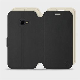 Etui Soft Touch do Samsung Galaxy Xcover 4 - wzór Satynowa czerń z platyną