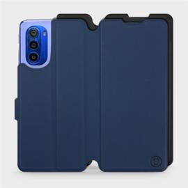 Etui Soft Touch do Motorola Moto G51 5G - wzór Głęboki granat z czernią