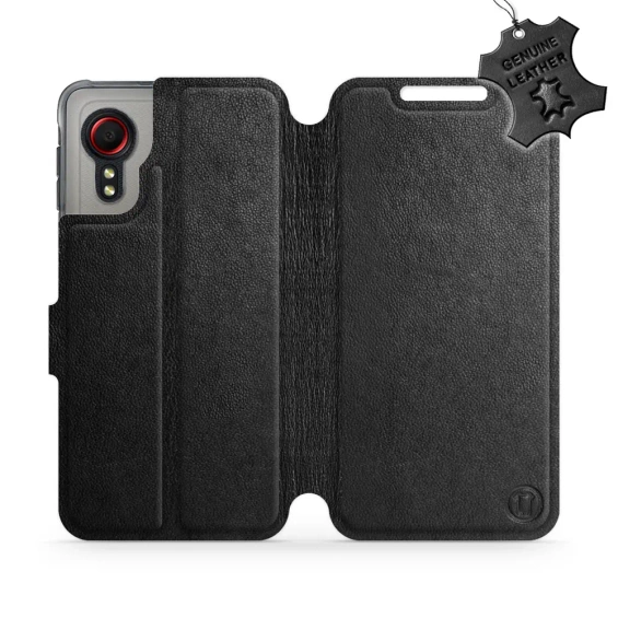 Phone Case Samsung Galaxy Xcover 5 - Design Black Leather