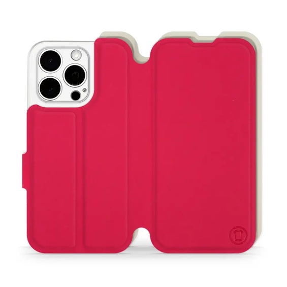 Phone Case Apple iPhone 15 Pro - Design Red with Platinum
