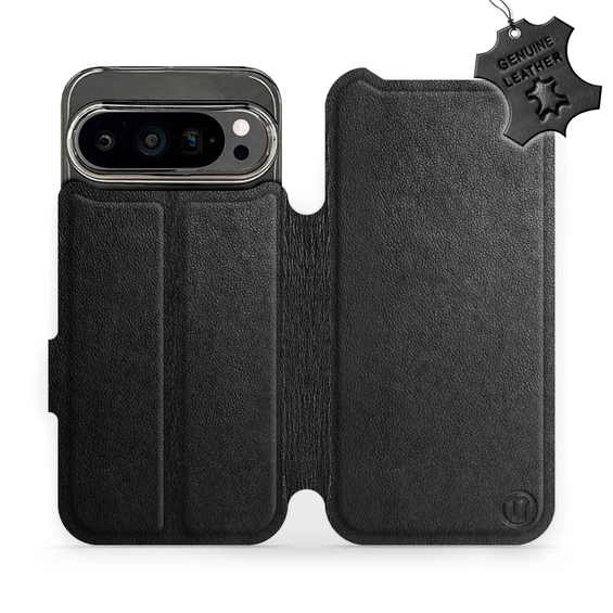 Phone Case Google Pixel 9 Pro - Design Black Leather