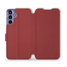 Phone Case Samsung Galaxy A15 4G - Design Dark Red with Platinum