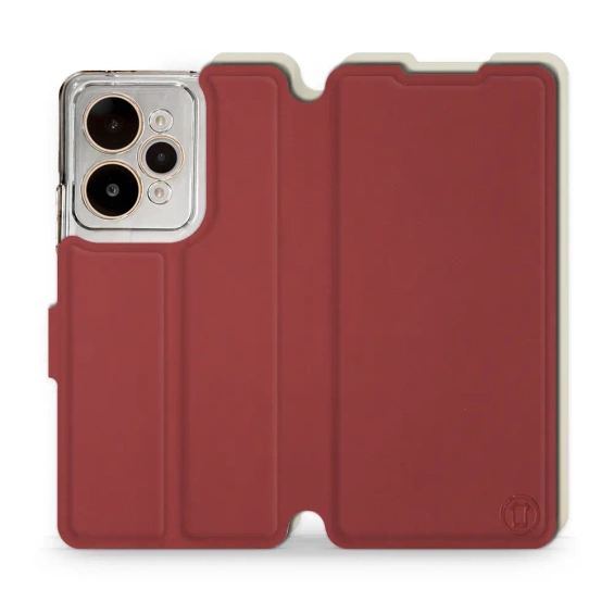 Phone Case Realme 15 Pro 5G - Design Dark Red with Platinum