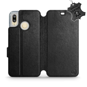 Phone Case Huawei P20 Lite - Design Black Leather