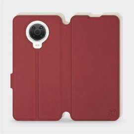 Phone Case Nokia G20 - Design Dark Red with Platinum