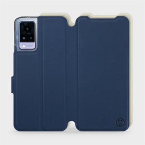 Phone Case Vivo V21 5G - Design Navy with Platinum