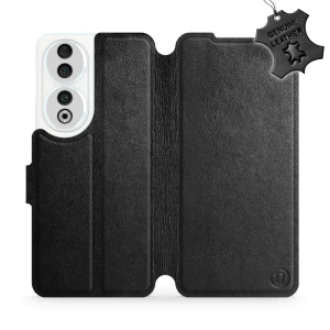 Phone Case Huawei Honor 90 - Design Black Leather
