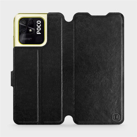 Etui do Xiaomi POCO C40 - wzór Black&Orange