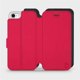 Etui Soft Touch do Apple iPhone SE 2022 - wzór Żywa czerwień z czernią