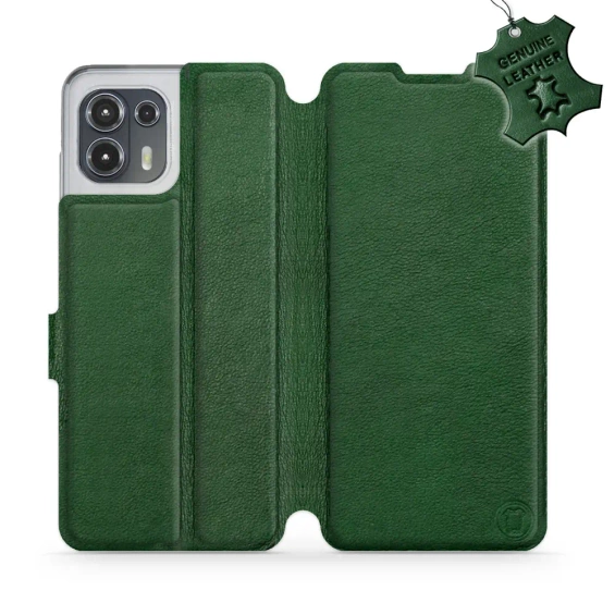 Phone Case Motorola Edge 20 Lite - Design Green Leather