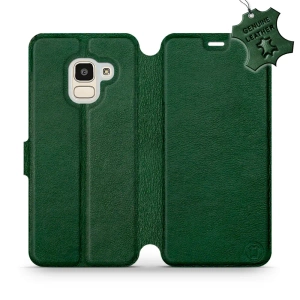 Phone Case Samsung Galaxy J6 2018 - Design Green Leather