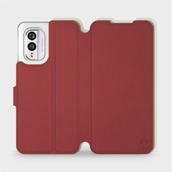 Phone Case Nokia X30 5G - Design Dark Red with Platinum