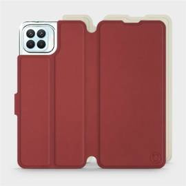 Phone Case OPPO Reno 4 Lite - Design Dark Red with Platinum