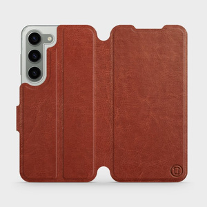 Phone Case Samsung Galaxy S23 - Design Brown&Orange