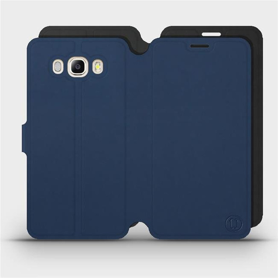 Hülle für Samsung Galaxy J7 2016 - Farbe Marine mit Schwarz