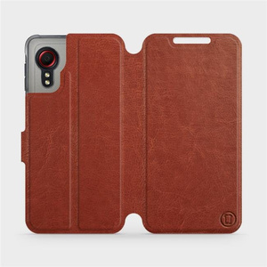Phone Case Samsung Galaxy Xcover 5 - Design Brown&Orange