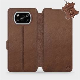 Phone Case Xiaomi POCO X3 NFC - Design Brown Leather