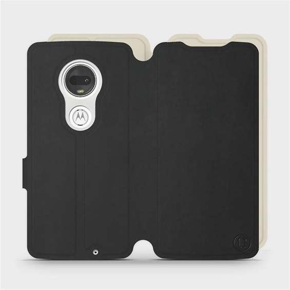 Phone Case Motorola Moto G7 - Design Black with Platinum
