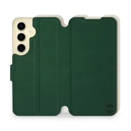 Phone Case Samsung Galaxy S24 - Design Green with Platinum