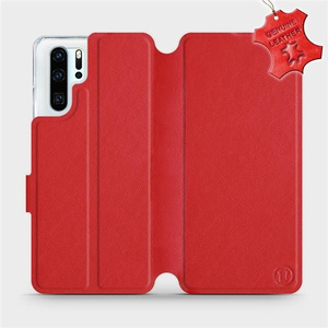 Phone Case Huawei P30 Pro - Design Red Leather