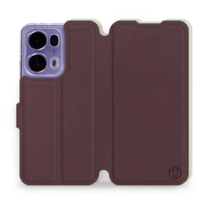 Phone Case OPPO Reno 13 Pro - Design Burgundy with Platinum