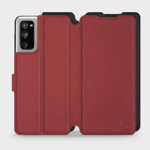Etui Soft Touch do Samsung Galaxy S20 FE - wzór Zachodząca czerwień z czernią