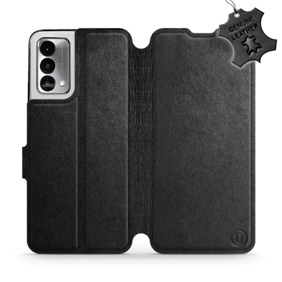 Phone Case Realme GT Master Edition - Design Black Leather