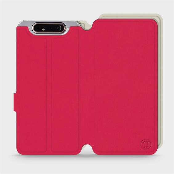 Hülle für Samsung Galaxy A80 - Farbe Rot mit Platin