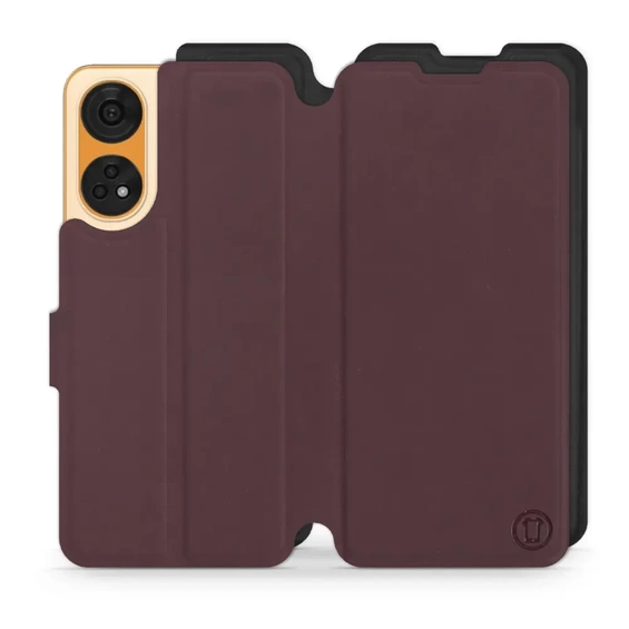 Phone Case OPPO Reno 8T 5G - Design Burgundy with Black