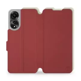 Phone Case OPPO A78 5G - Design Dark Red with Platinum