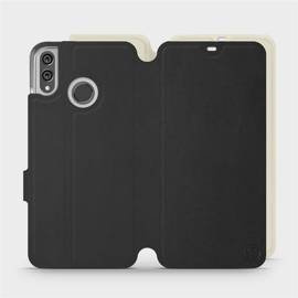 Etui Soft Touch do Huawei Honor 8X - wzór Satynowa czerń z platyną