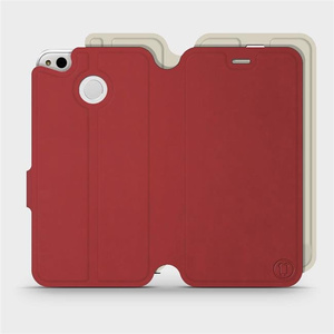 Phone Case Xiaomi Redmi 4X - Design Dark Red with Platinum