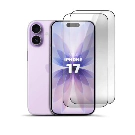 2-Pack Tempered Glass Clear for Apple iPhone 17
