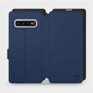 Hülle für Samsung Galaxy S10 Plus - Farbe Marine mit Schwarz