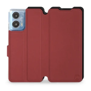 Phone Case Motorola Moto G24 - Design Dark Red with Black