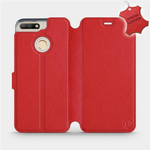 Phone Case Huawei Honor 7A - Design Red Leather