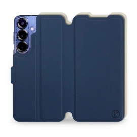 Phone Case Samsung Galaxy S25 Plus - Design Navy with Platinum