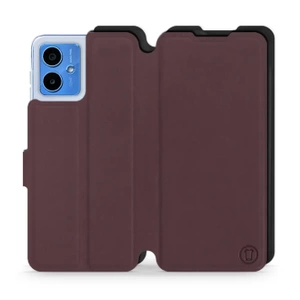 Phone Case Motorola Moto G14 - Design Burgundy with Black