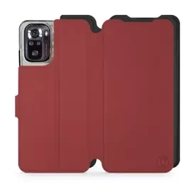Phone Case Xiaomi POCO M5s - Design Dark Red with Black