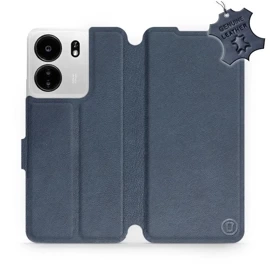 Phone Case Xiaomi POCO C65 - Design Blue Leather