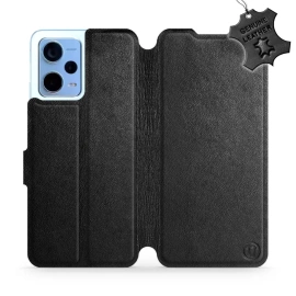 Phone Case Xiaomi Redmi Note 12 5G - Design Black Leather
