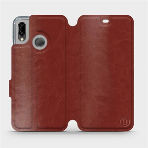 Etui do Huawei P20 Lite - wzór Brown&Gray